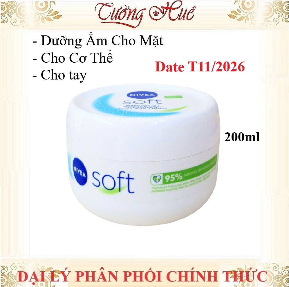 Kem Dưỡng Ẩm Nivea Đức Refreshingly Soft Moisturising Cream - 200ml