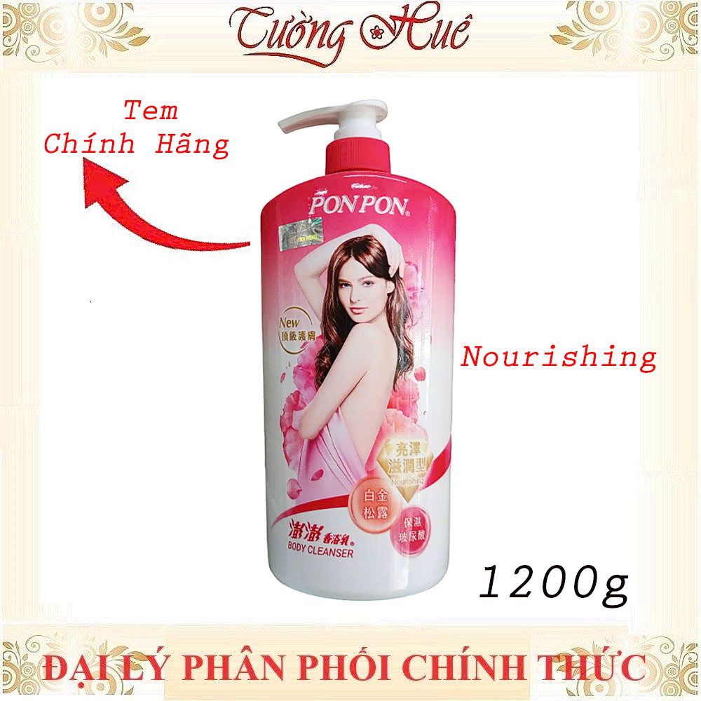 Sữa Tắm Nữ Pon Pon Đài Loan Nhiều Mùi - 1200g