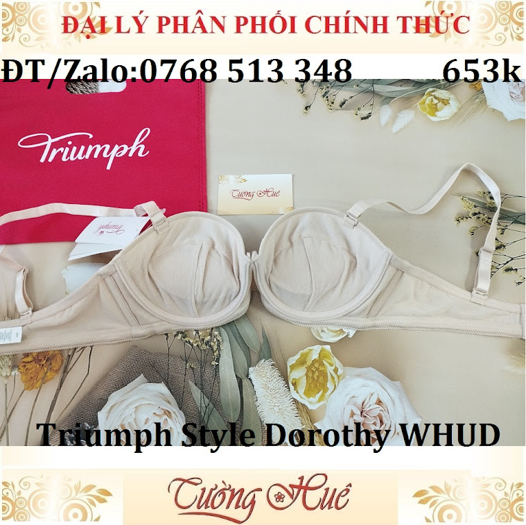 Áo lót nữ Triumph Style Dorothy WHUD có gọng cúp ngang nâng ren.