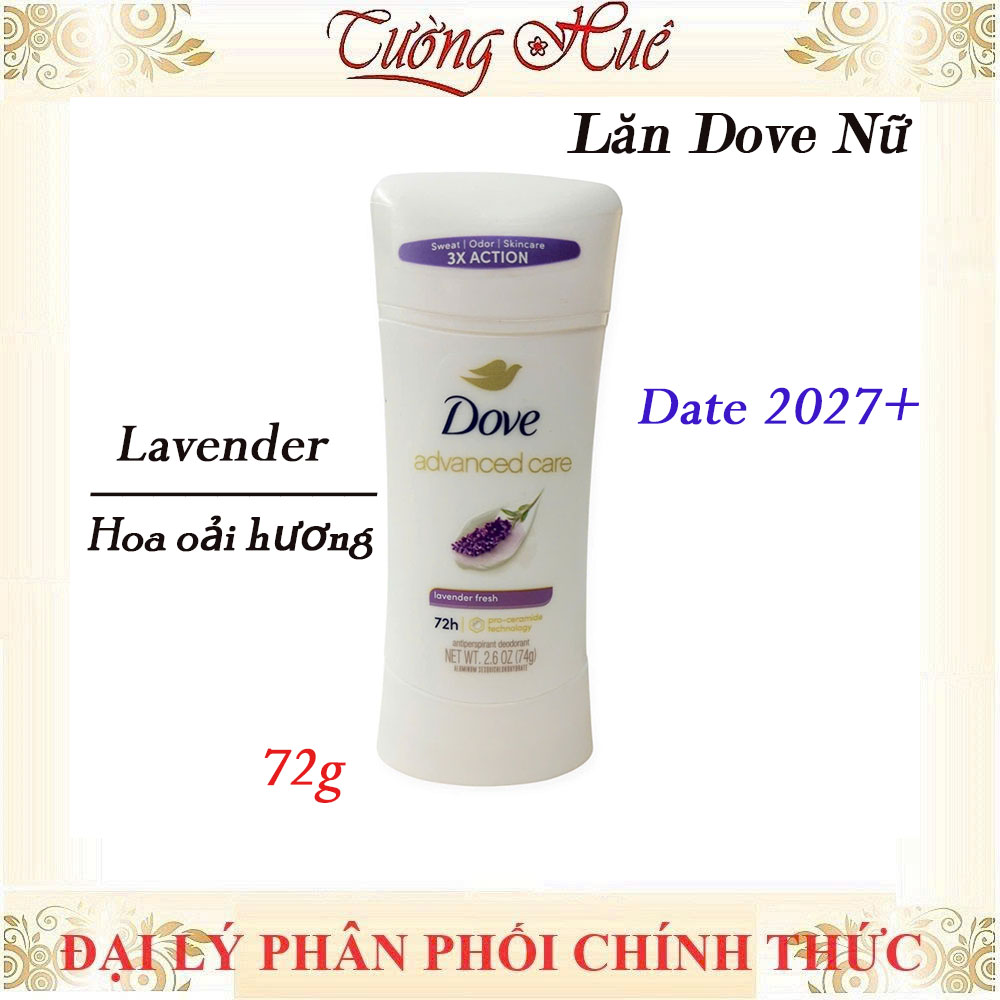 Lăn Khử Mùi Nữ Dove Nhiều Mùi Lựa Chọn - 74g