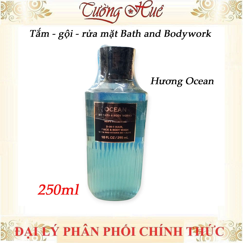 Tắm Gội Rửa Mặt Cho Nam Bath & Body Works 3in1 Hair Face Body Wash - 295ml (Có Lựa Chọn)