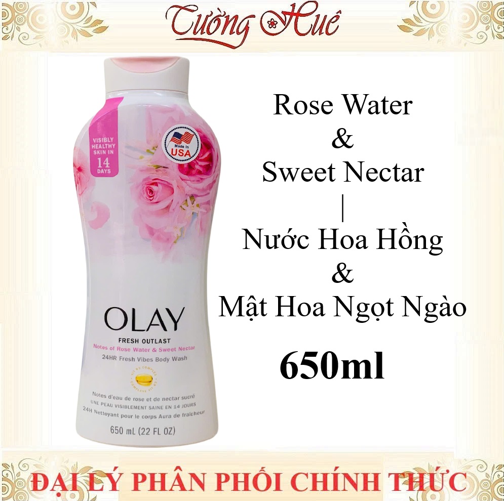 Sữa Tắm Dưỡng Ẩm Olay Body Wash Nhiều Mùi Lựa Chọn - 650ml