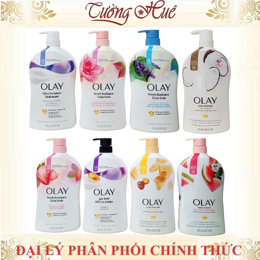 Tắm Olay Dưỡng Ẩm Body Wash Nhiều Mùi Hương Lựa Chọn - 975ml