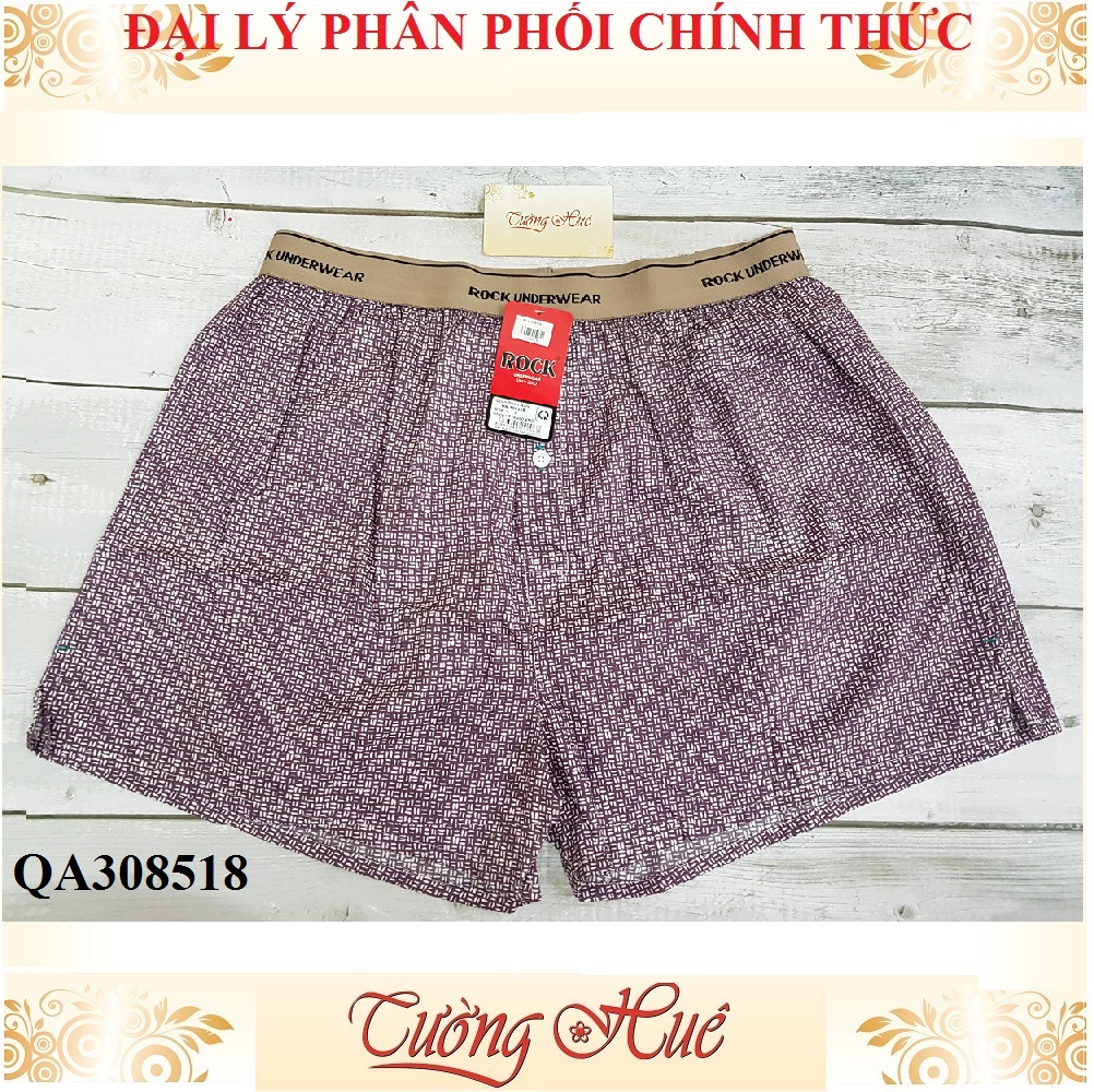 Quần đùi nam Rock QA308518 họa tiết ngẫu nhiên.