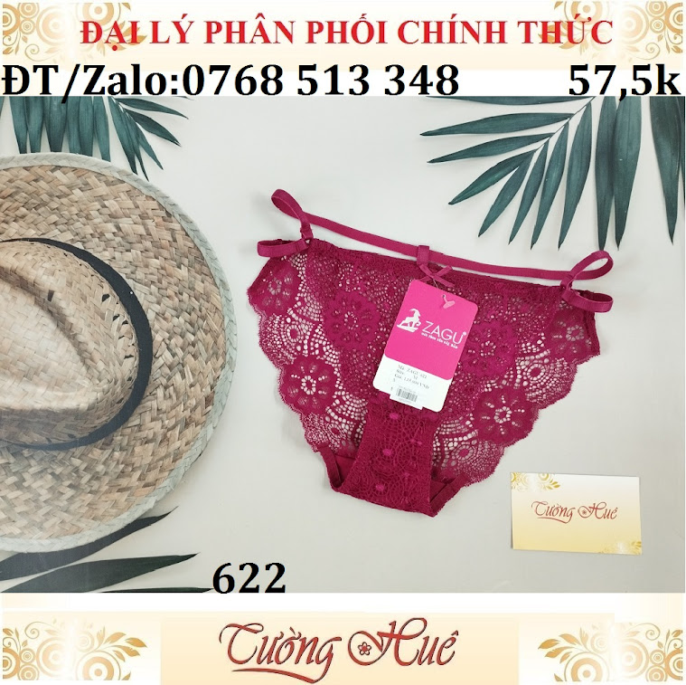 Quần lót nữ Zagu 622 ren lưng dây.