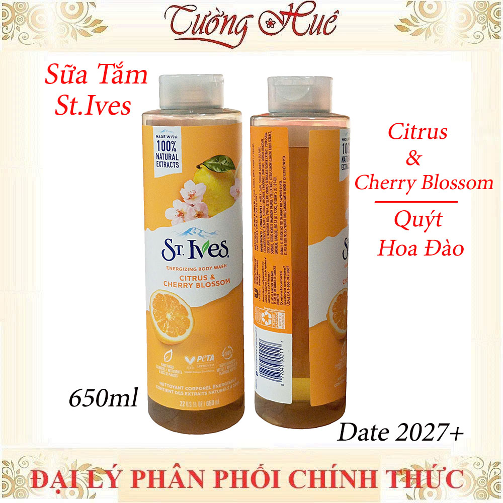 Sữa Tắm St.Ives Body Wash Nhiều Mùi - 650ml / 700ml
