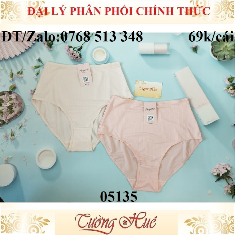 Quần lót nữ Marguerite Paris 05135 lỗ thông hơi lưng cao (FORM LỚN).