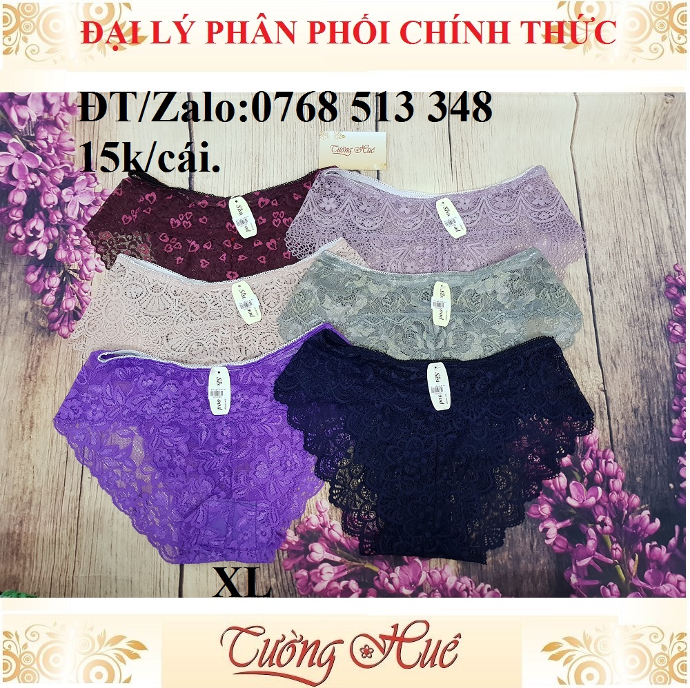 Quần lót nữ ren, màu ngẫu nhiên size XL.