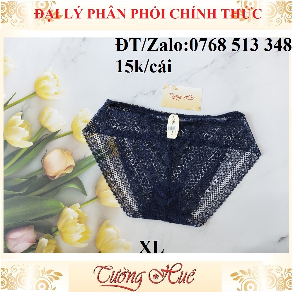 Quần lót nữ ren, màu ngẫu nhiên size XL.