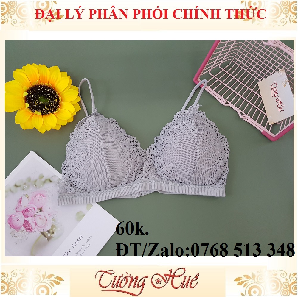 Áo bra 2 dây ren cúp tam giác nhiều màu lựa chọn.