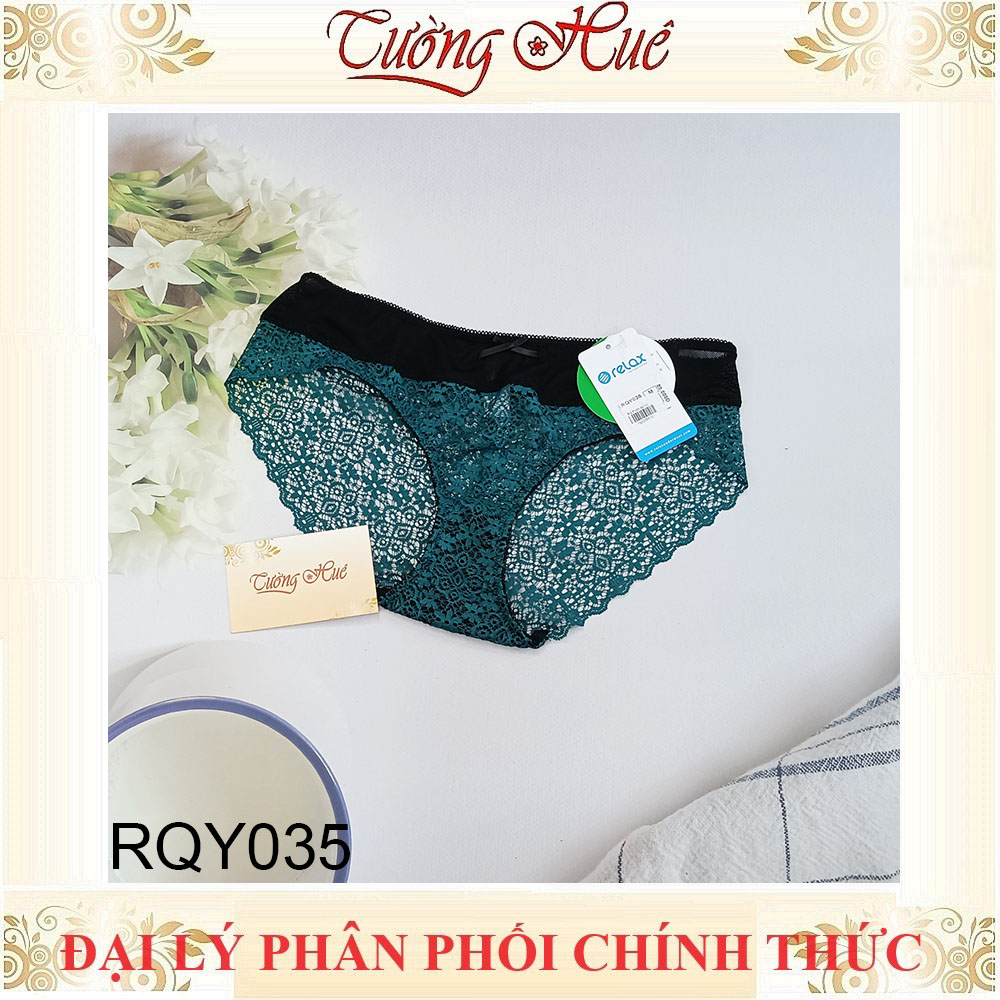 Quần lót nữ Relax RQY035 Phối Ren Không Viền May Lưng Vừa.