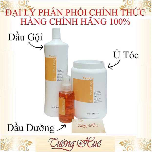 Dầu Gội - Ủ Tóc - Dầu Dưỡng Phục Hồi Tóc Hư Tổn Fanola Nutri Care ( Vàng )