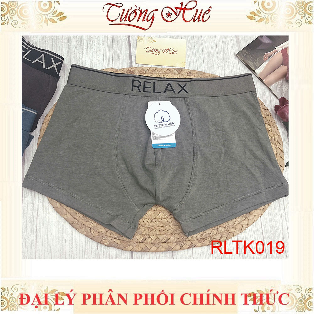 Quần Lót Dạng Đùi Boxer RELAX RLTK019 Bản Vừa Bông Cotton Thoáng Khí Khử Mùi