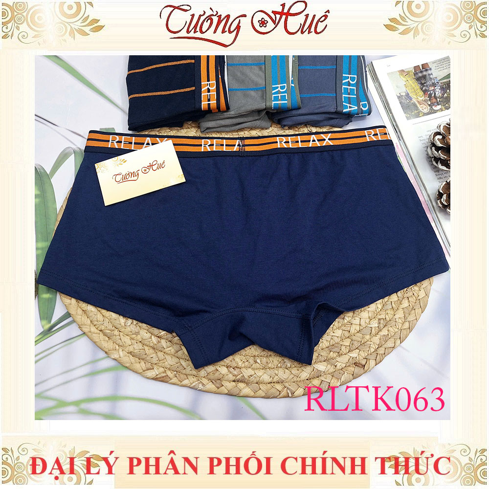 Quần Lót Nam Boxer Relax RLTK063 Cotton USA Thun Thoáng Khí Mềm Mịn Bản Lưng Nhỏ Kẻ Sọc Nam Tính