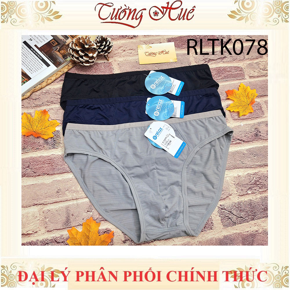 Quần Lót Nam Relax RLTK078 Thun Lạnh Bản Lưng Nhỏ Lỗ Thông Hơi Kháng Khuẩn Chống Sóng Từ
