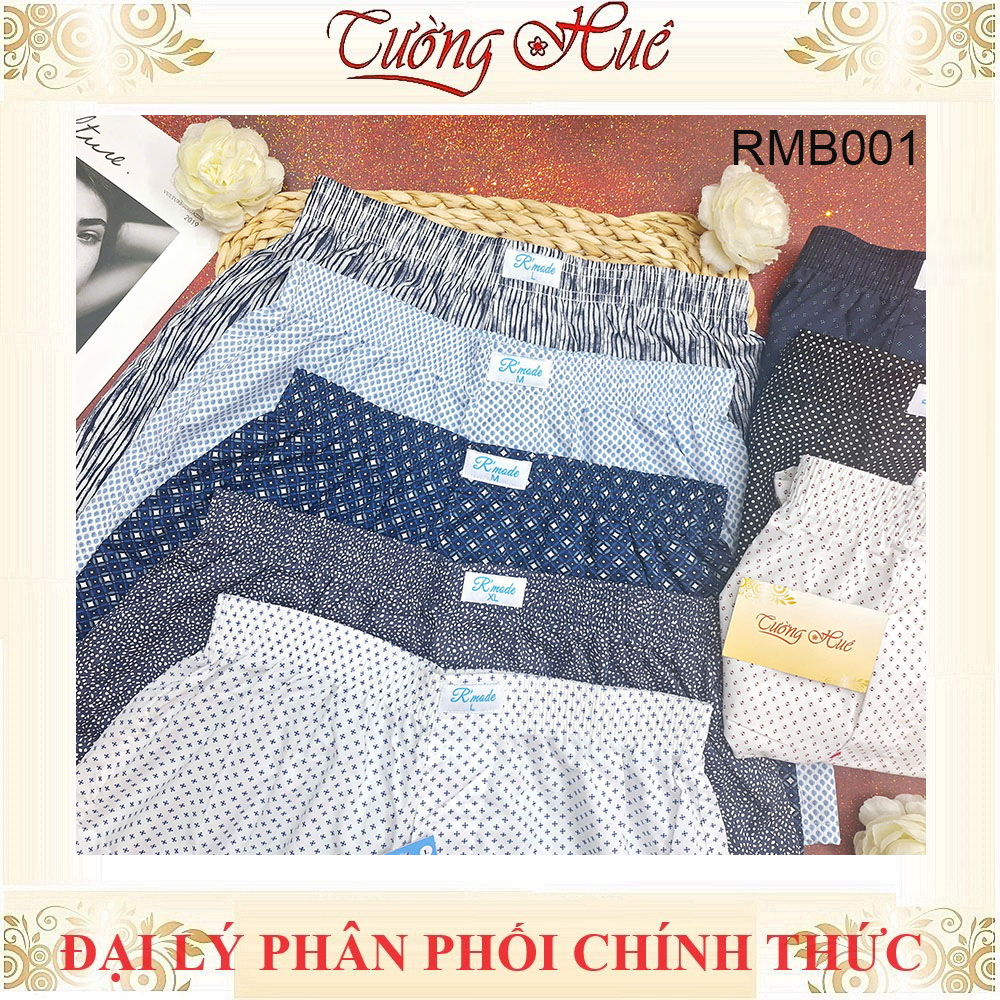 Quần Đùi Nam Mặc Nhà R'Mode RMB001 Kate Thái Mềm Mịn Chống Nhăn Thoáng Mát Họa Tiết Ngẫu Nhiên