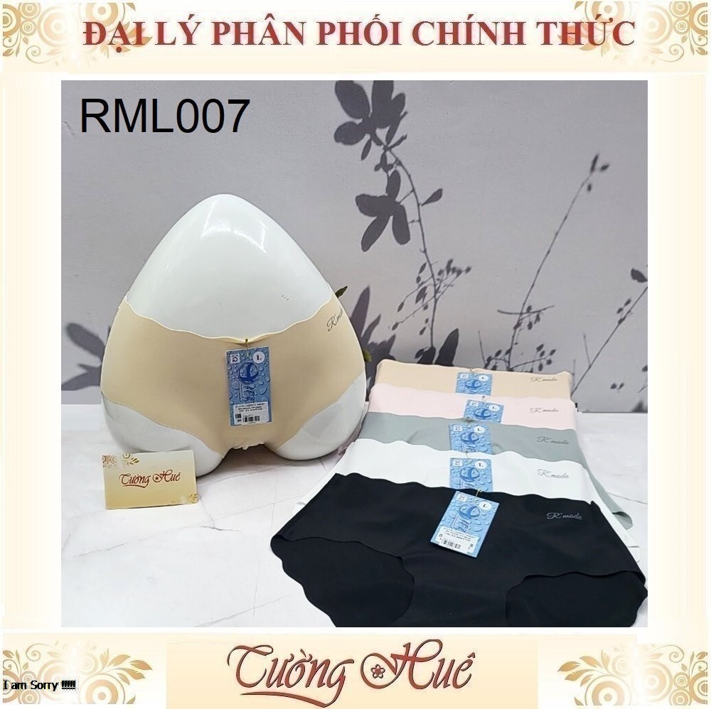 Quần Lót Nữ R'MODE Su Đúc Trơn Gợn Sóng Viền Lưng Vừa RML007.