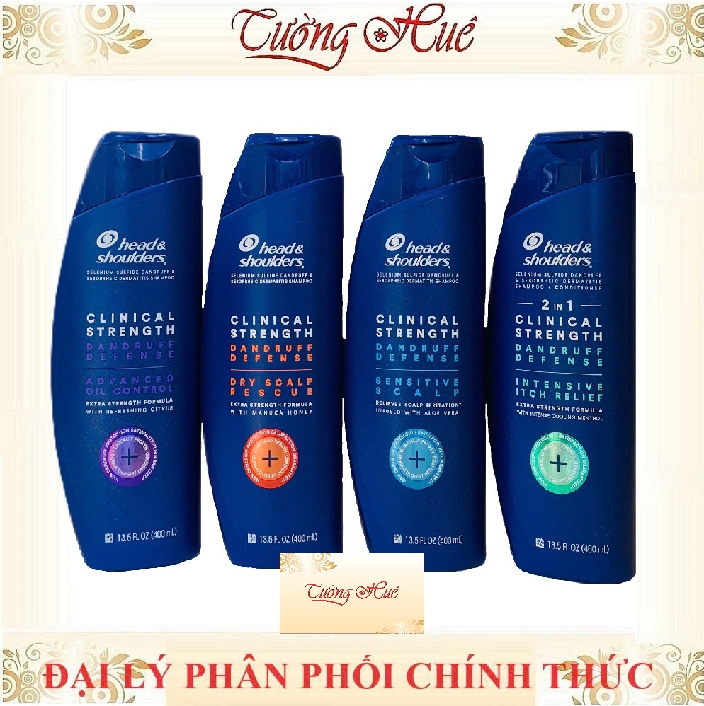 Dầu Gội Ngừa Gàu Mỹ Head & Shoulders Clinical Strength Shampoo - 400ml (Có Lựa Chọn)
