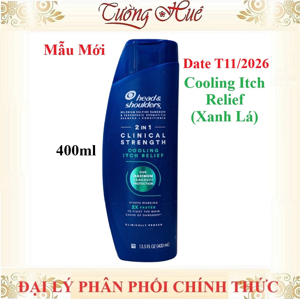 Dầu Gội Ngừa Gàu Mỹ Head & Shoulders Clinical Strength Shampoo - 400ml (Có Lựa Chọn)