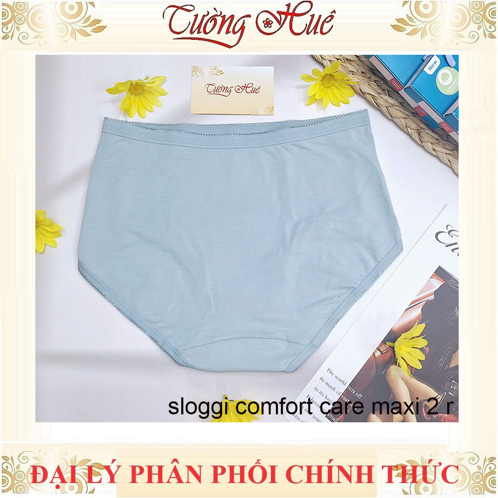 Quần Lót Nữ Triumph Sloggi Comfort Care Maxi2 R Trơn Cotton Hữu Cơ Lưng Cao Mềm Mịn