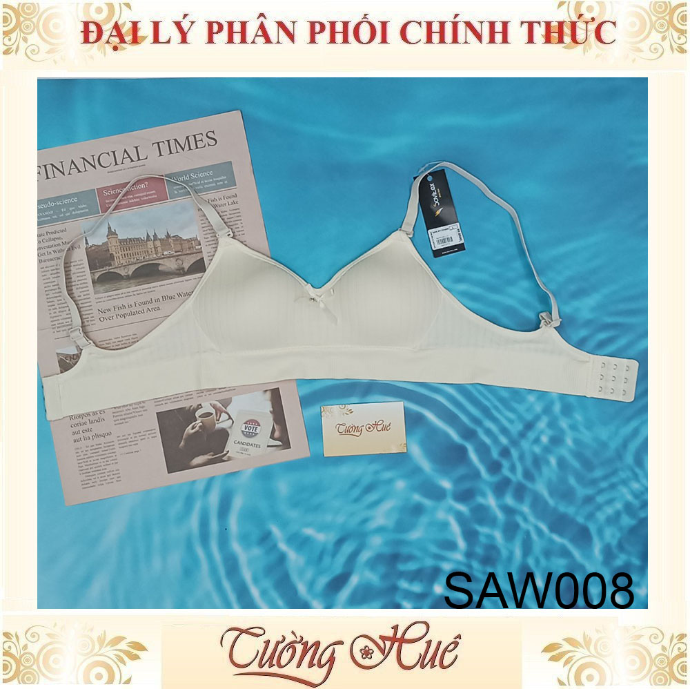 Áo Dạng Bra Thun Gân Tăm Mút Mỏng Phối Nơ SOVITEX by Relax SAW008.