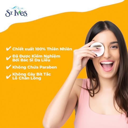 Nước Tẩy Trang St. Ives chiết xuất từ thiên nhiên dành cho mọi loại da - 400ml (Có Lựa Chọn)