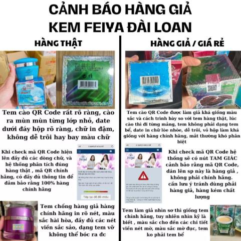 Kem Trắng Da, Chống Lão Hóa Feiya Đông Trùng Hạ Thảo - 50g