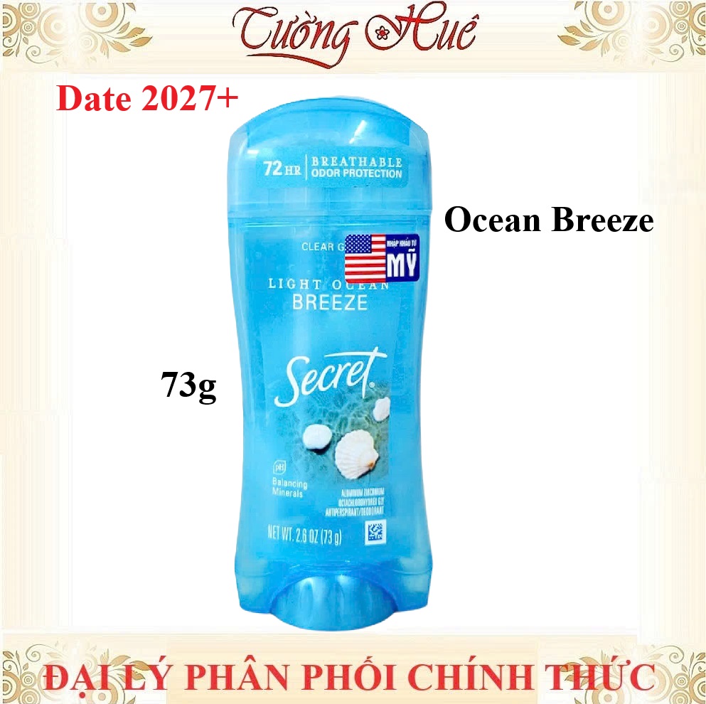 Lăn Khử Mùi Nữ Secret Clear Gel Nhiều Mùi Hương - 73g