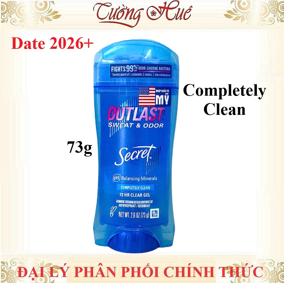 Lăn Khử Mùi Nữ Secret Clear Gel Nhiều Mùi Hương - 73g