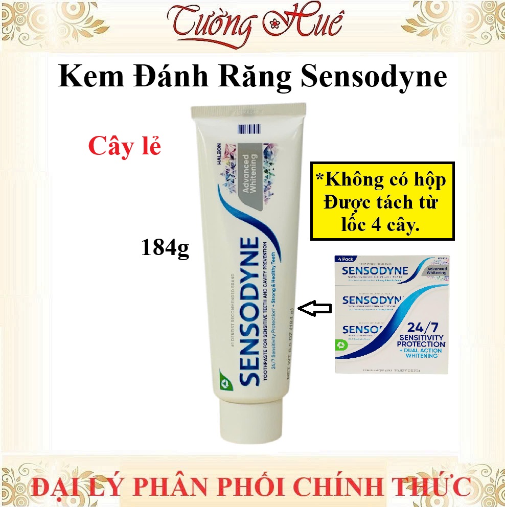 Kem Đánh Răng Sensodyne Advanced Whitening 184g - Có lựa chọn