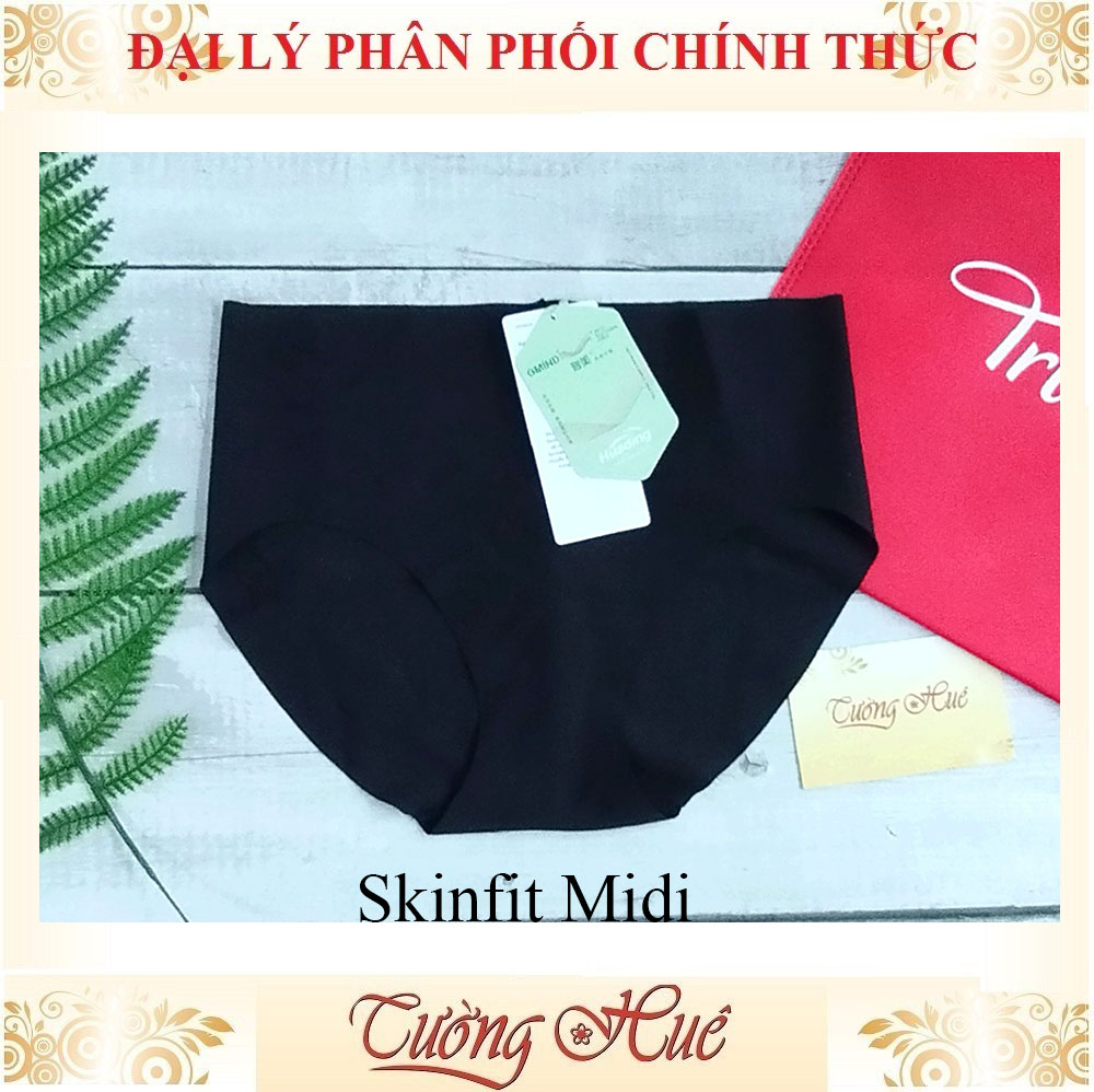 Quần lót nữ Triumph Skinfit Midi su trơn lưng vừa.