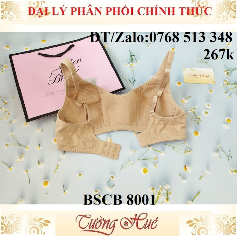 Áo lót nữ Bon Bon BSCB 8001 áo lót mút mỏng, không gọng dáng thể thao.