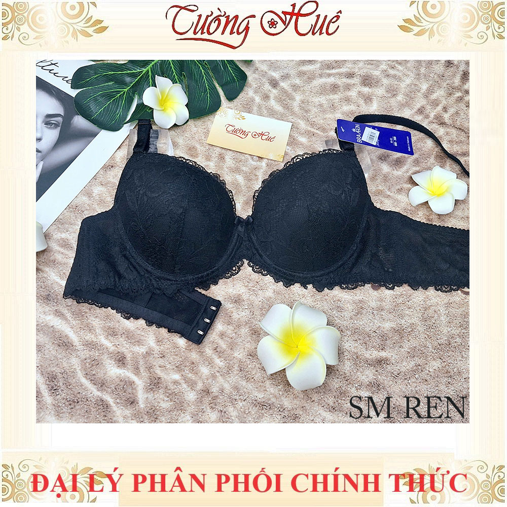 Áo Lót Nữ Bra Aeon Ren Có Gọng Mút Siêu Mỏng Bản Lưng Vừa 3 Móc Cài