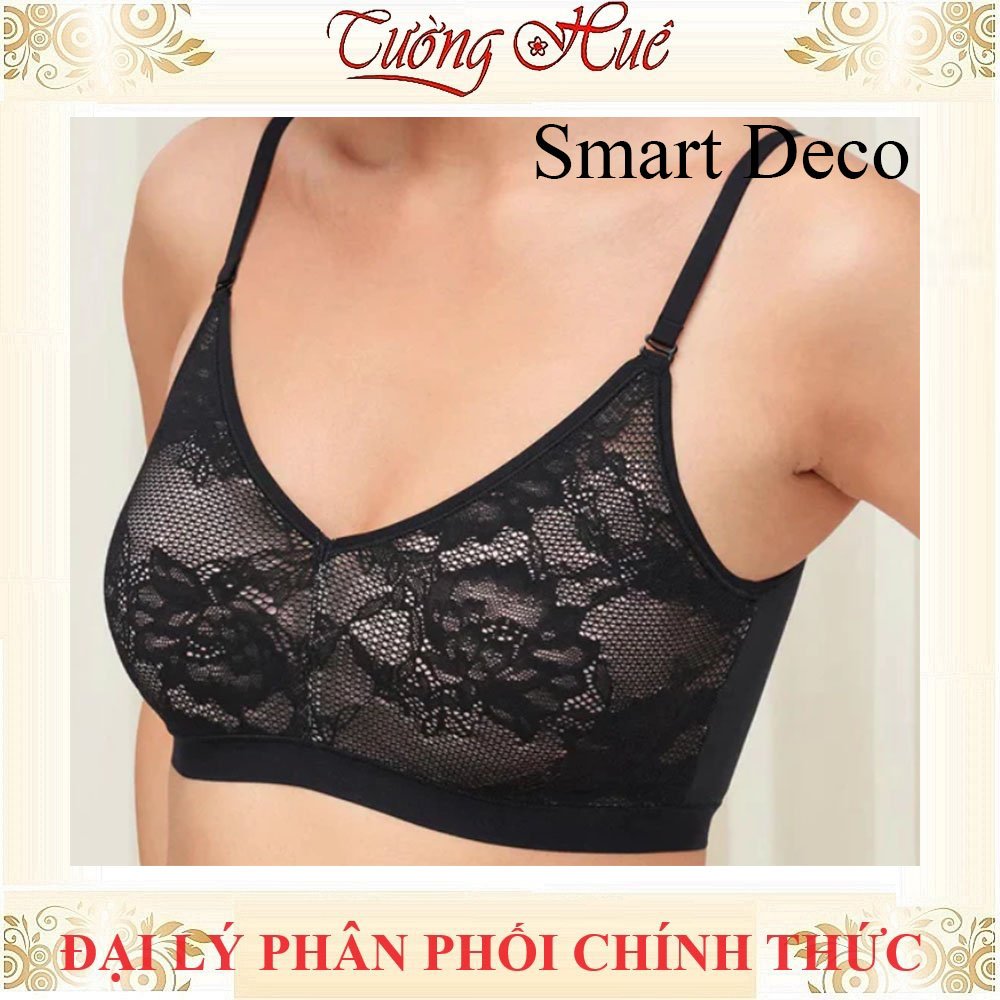Áo Bra Nữ Triumph Smart Deco P-R Không Gọng Mút Mỏng 2 Kiểu Mặc.