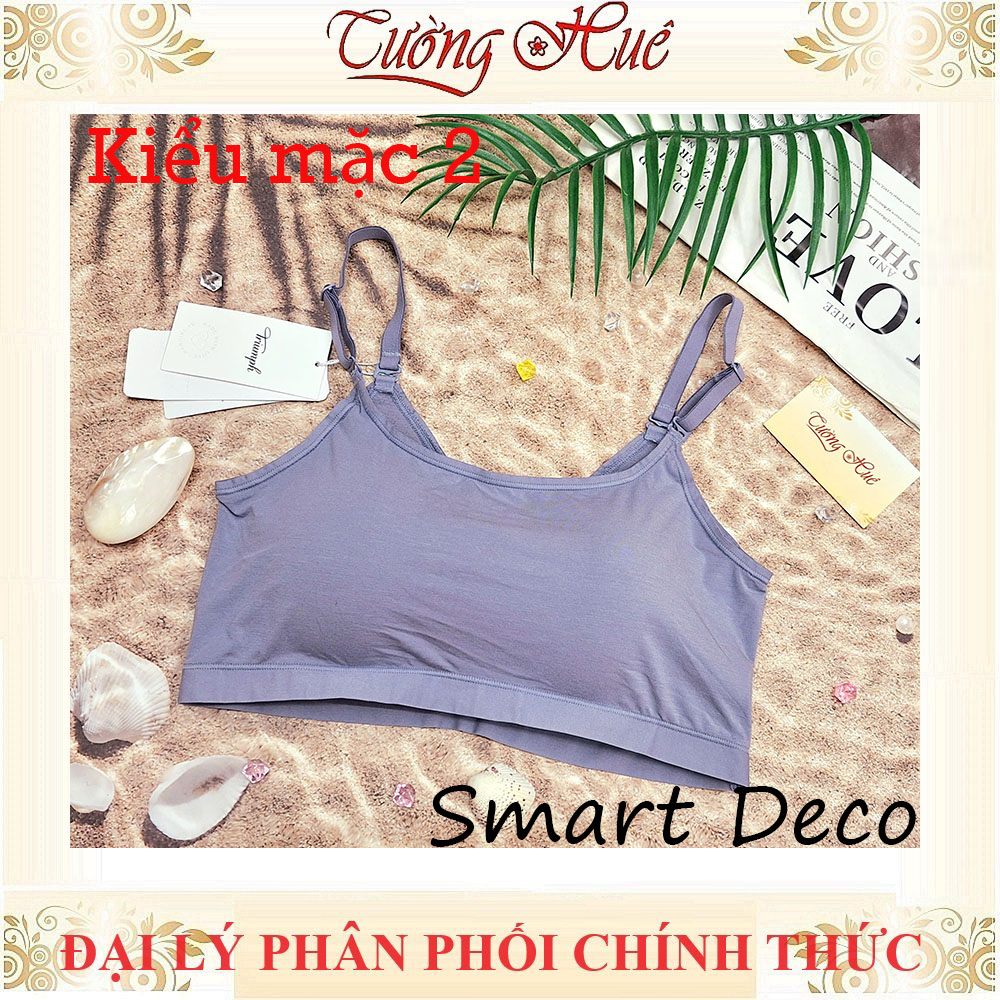 Áo Bra Nữ Triumph Smart Deco P-R Không Gọng Mút Mỏng 2 Kiểu Mặc.