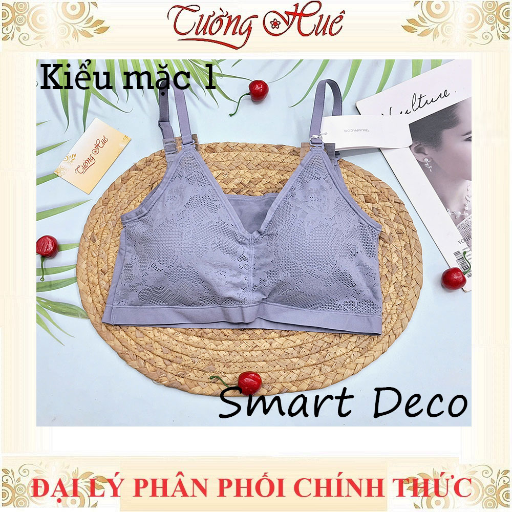Áo Bra Nữ Triumph Smart Deco P-R Không Gọng Mút Mỏng 2 Kiểu Mặc.