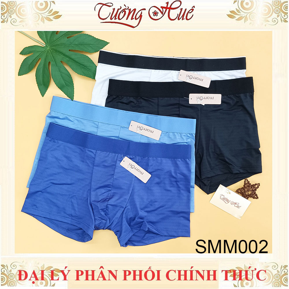 Quần Lót Nam marron SMM002 Dạng Đùi Boxer Lỗ Thông Hơi Form Lớn( Tăng 1 Size).