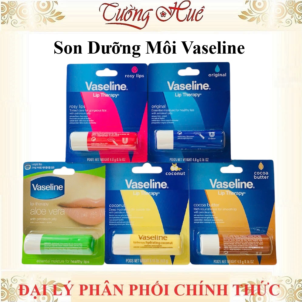 Son Dưỡng Môi Vaseline Lip Therapy Nhiều Mùi - 4.8g