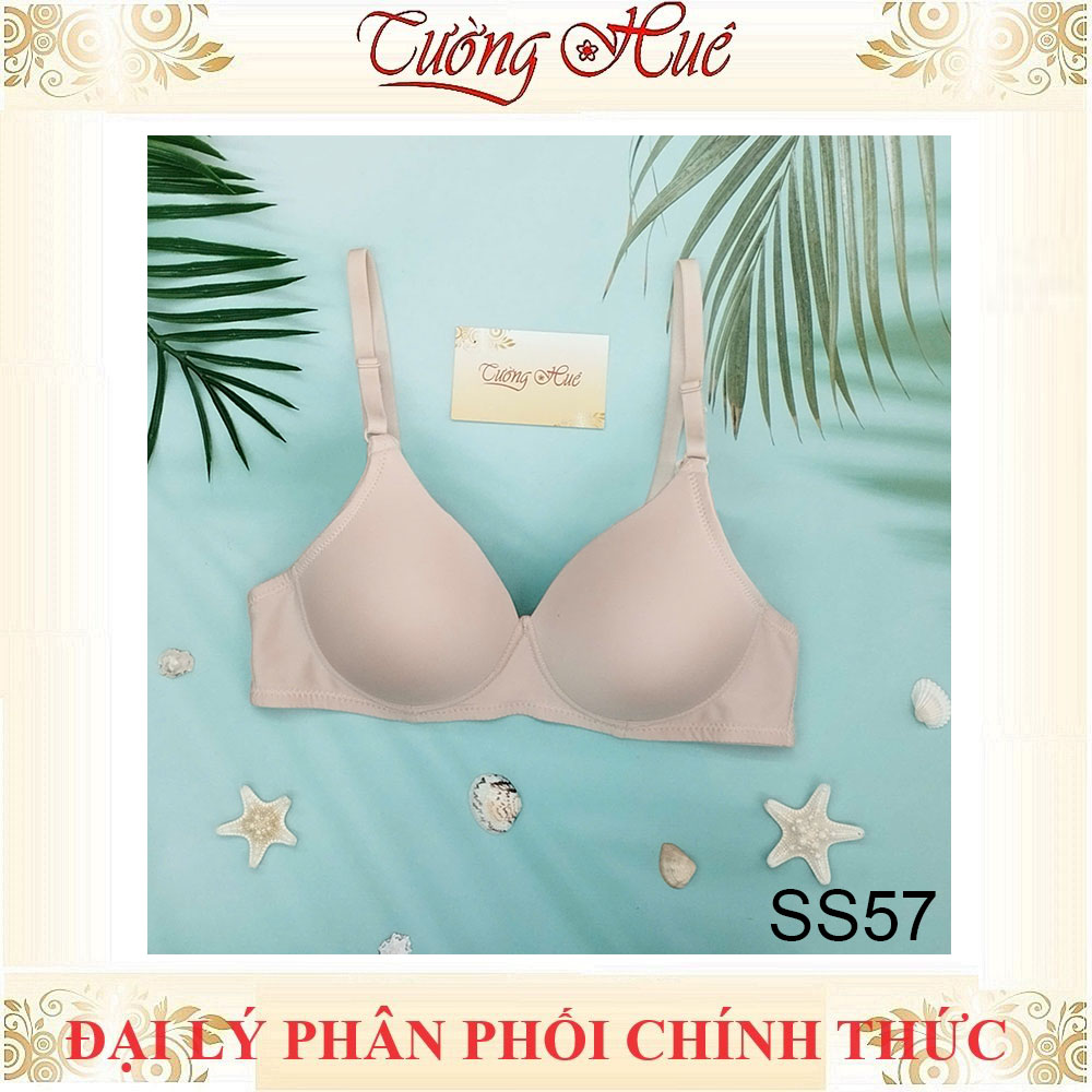 Áo Lót Nữ JINTANA SS57 Không Gọng Mút Siêu Mỏng Đứng Form Quả Nhọn Trơn