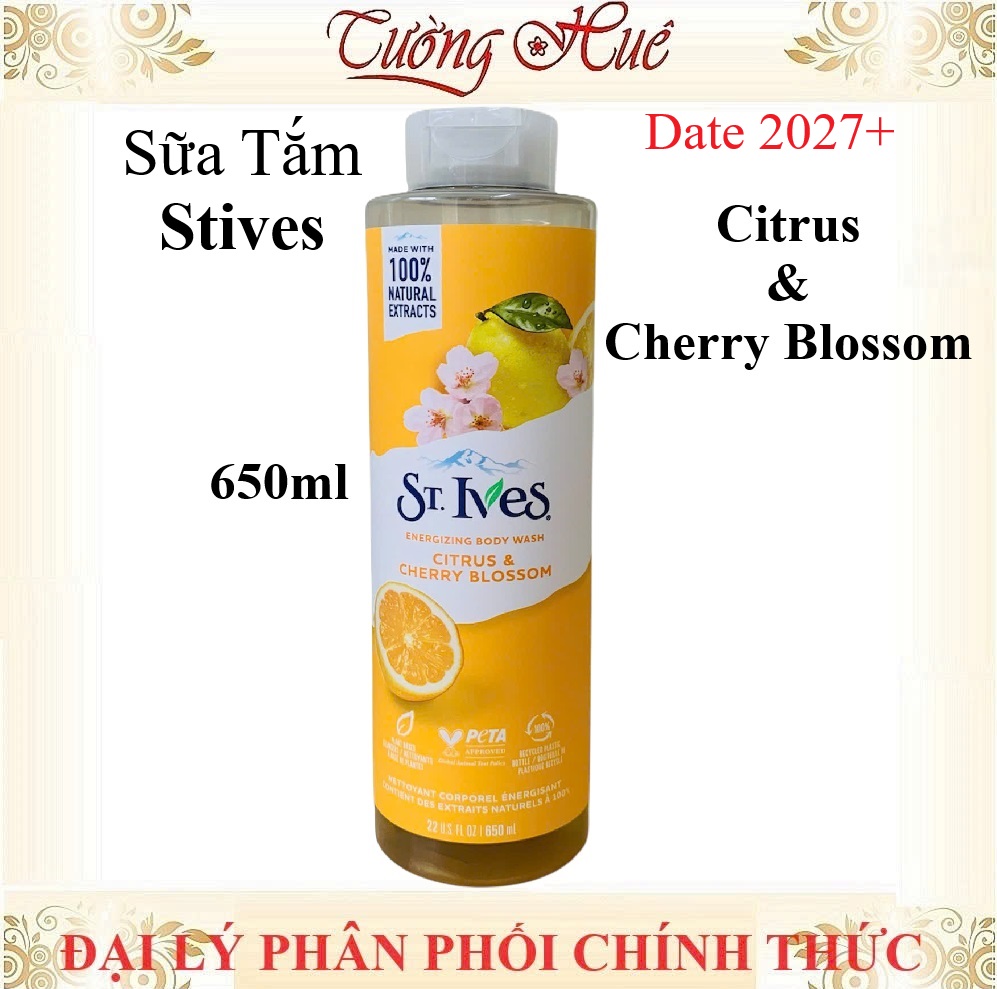 Sữa Tắm St.Ives Body Wash Nhiều Mùi - 650ml