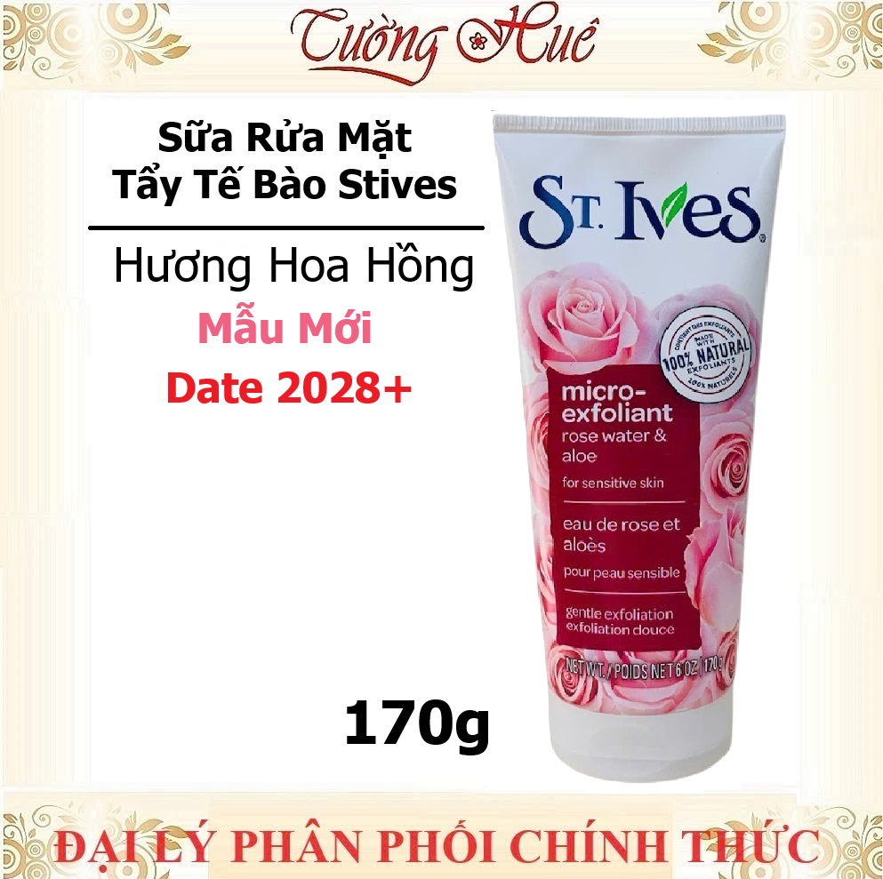 Sữa Rửa Mặt Tẩy Tế Bào Da Chết St.Ives Mỹ Nhiều Mùi Lựa Chọn - 170g