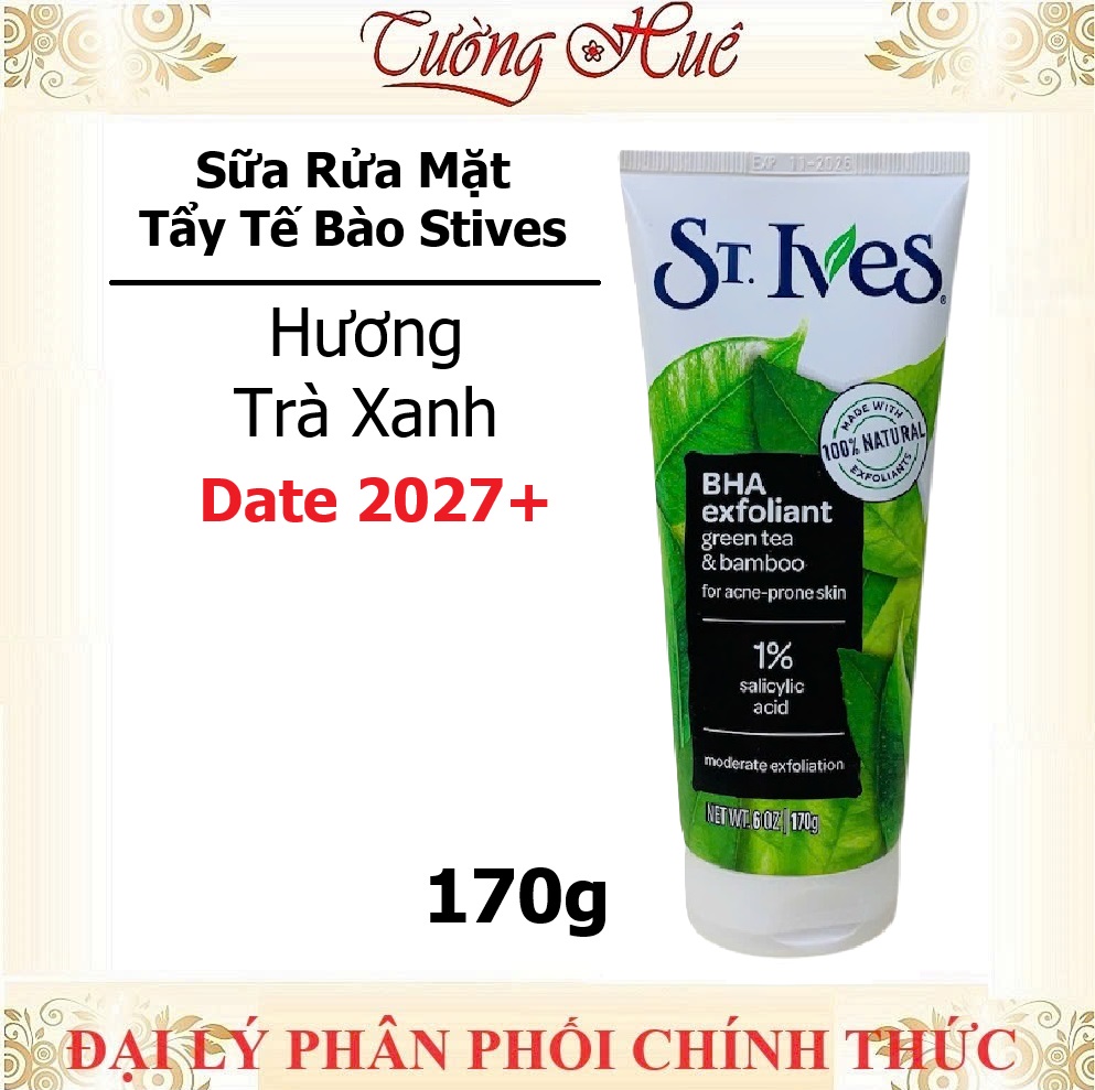 Sữa Rửa Mặt Tẩy Tế Bào Da Chết St.Ives Mỹ Nhiều Mùi Lựa Chọn - 170g
