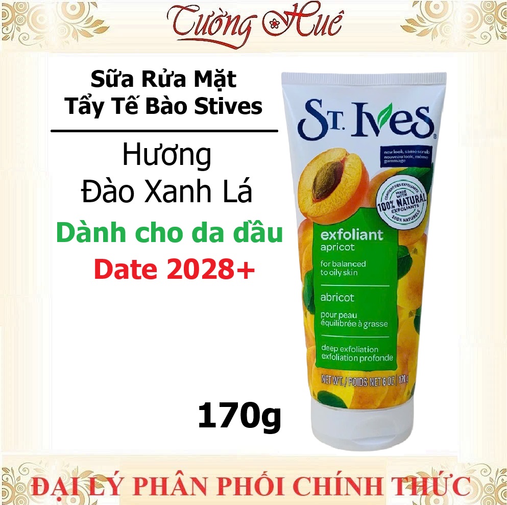 Sữa Rửa Mặt Tẩy Tế Bào Da Chết St.Ives Mỹ Nhiều Mùi Lựa Chọn - 170g