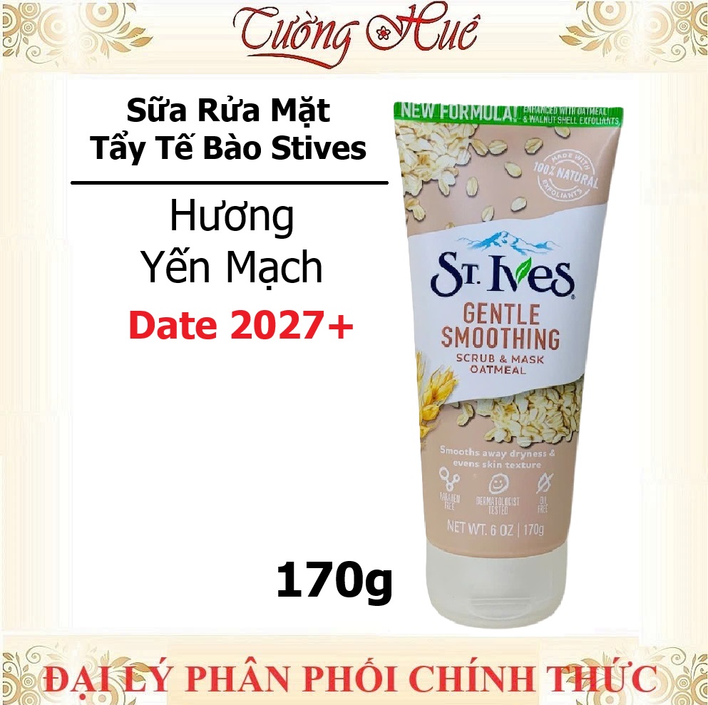 Sữa Rửa Mặt Tẩy Tế Bào Da Chết St.Ives Mỹ Nhiều Mùi Lựa Chọn - 170g