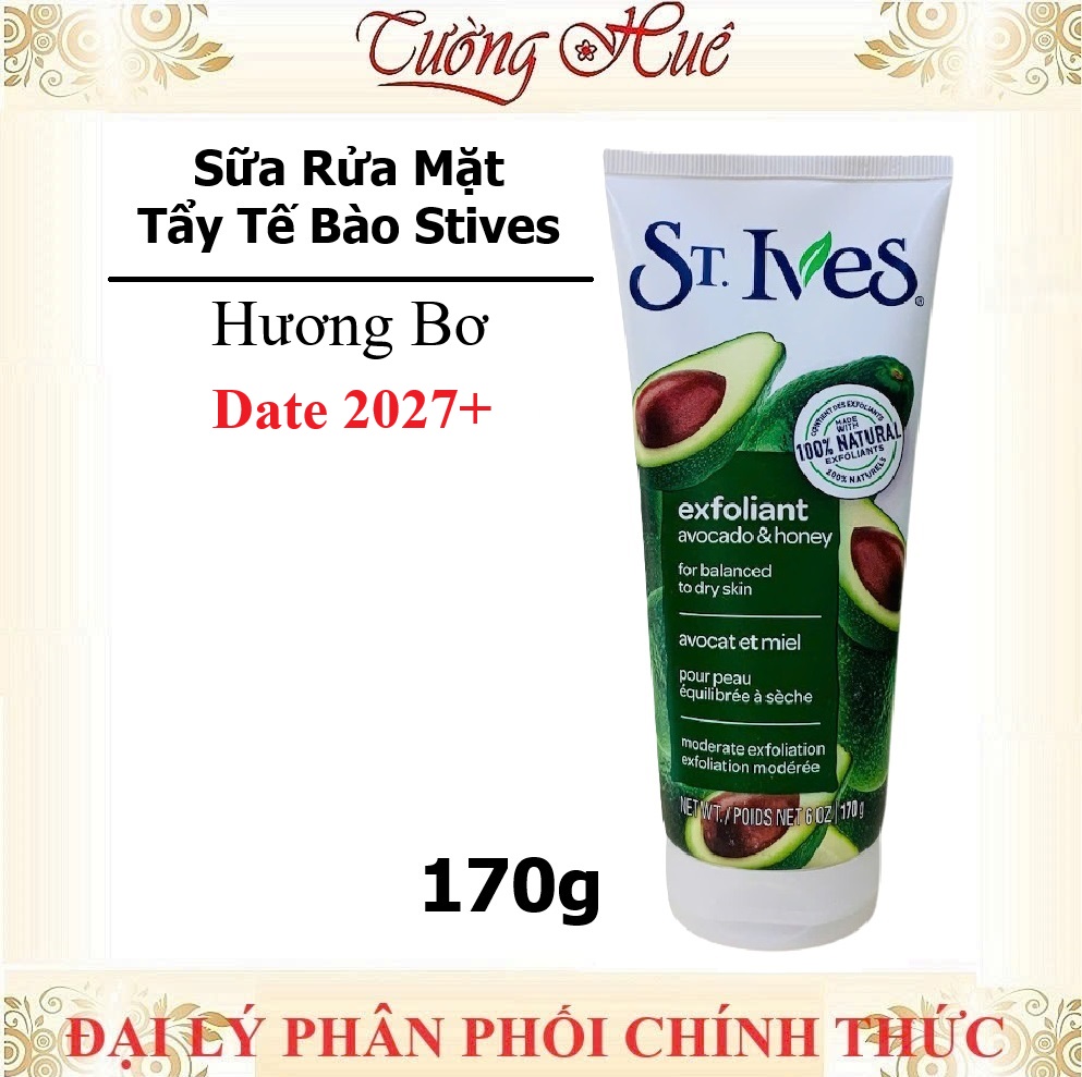 Sữa Rửa Mặt Tẩy Tế Bào Da Chết St.Ives Mỹ Nhiều Mùi Lựa Chọn - 170g