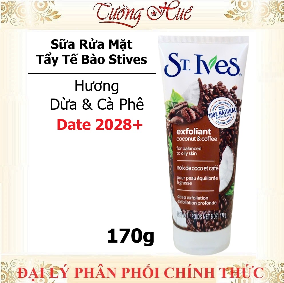 Sữa Rửa Mặt Tẩy Tế Bào Da Chết St.Ives Mỹ Nhiều Mùi Lựa Chọn - 170g