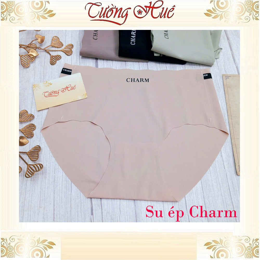 Quần Lót Nữ Su Ép Charm Lưng Cao Không Viền May Mềm Mịn Co Dãn