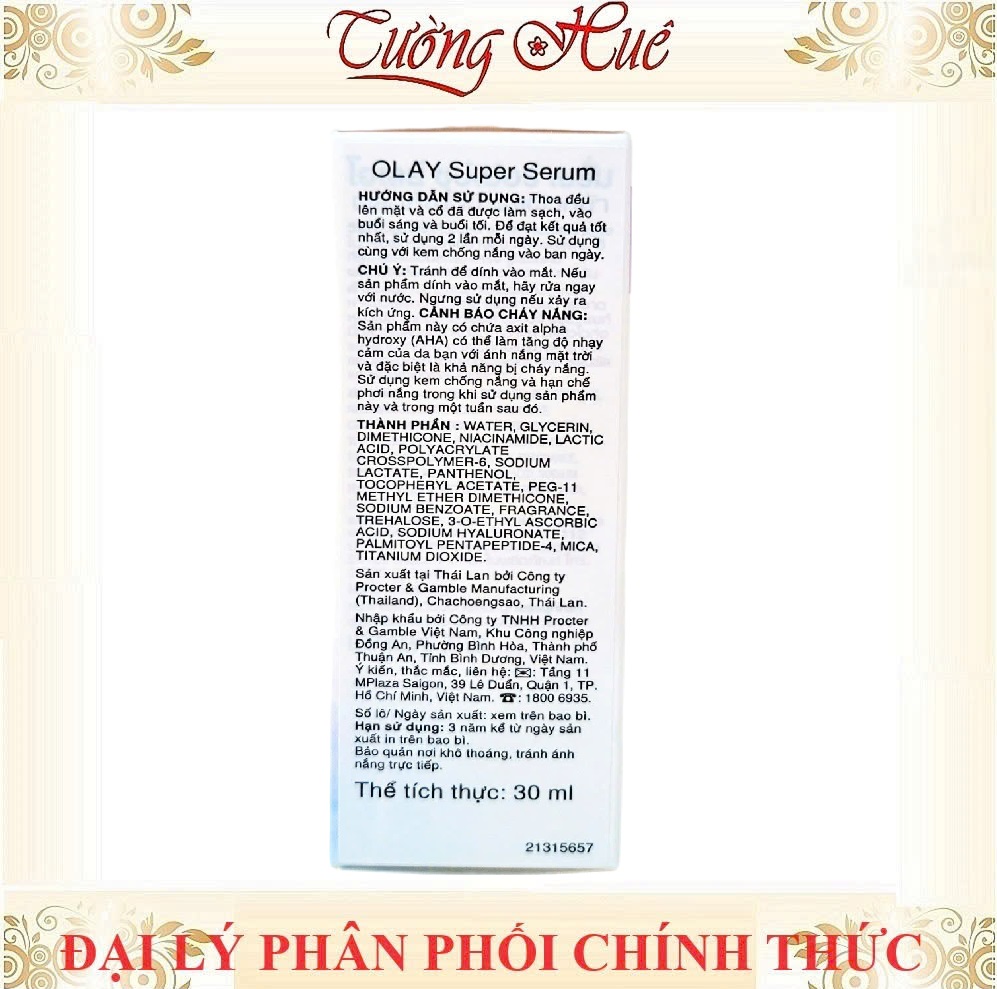 Tinh Chất Dưỡng Ẩm Sáng Da Olay Super Serum 5in1 - 30ml