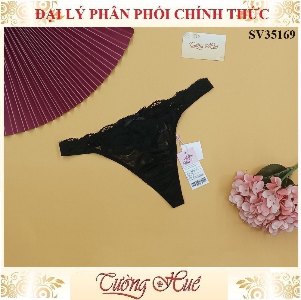 Quần Lót Nữ Bon Bon SV35169 Lưng Cao Lọt Khe Phối Ren.