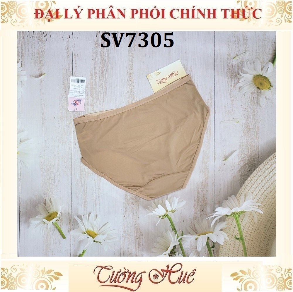 Quần Lót Nữ Bon Bon SV7305 Lưng Cao Trơn Vải Mềm Mịn Đính Hạt.